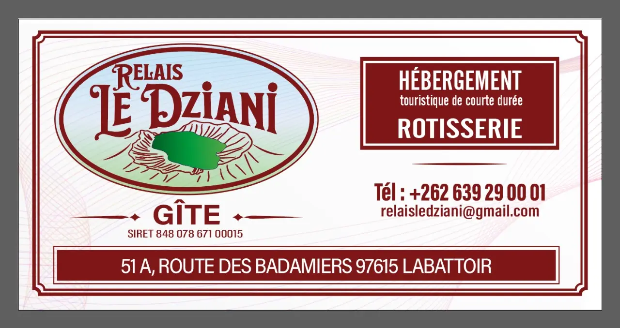 Affiche Relais Le Dziani - Le Mahorais